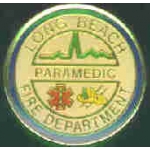 LONG BEACH, CA FIRE DEPT PARAMEDIC MINI PATCH PIN